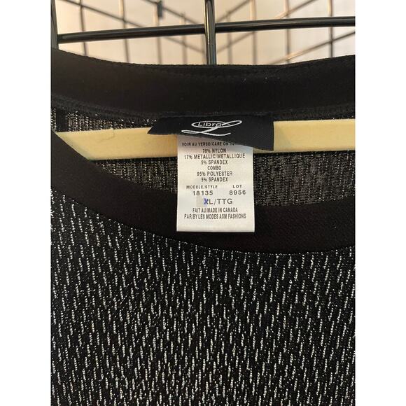 Libra Sweater with Metallic Detail Sz XL - Picture 2 of 5